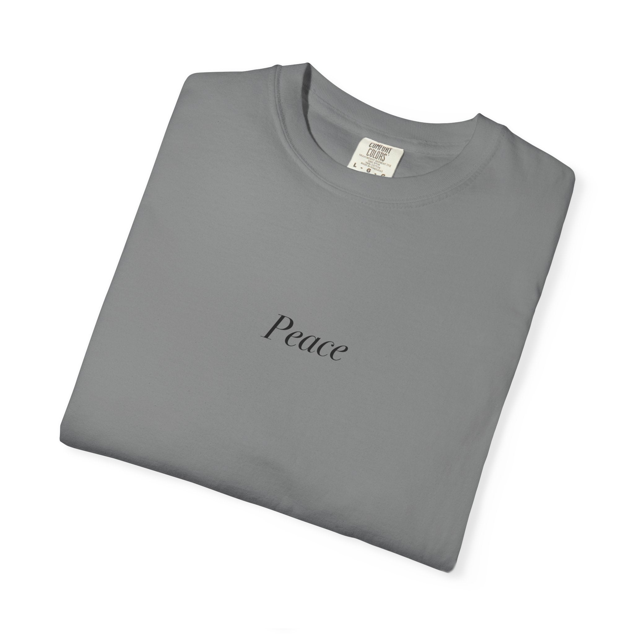 Peace Script Tee | Japanese Torii, Cherry Blossoms, Minimal Zen Design
